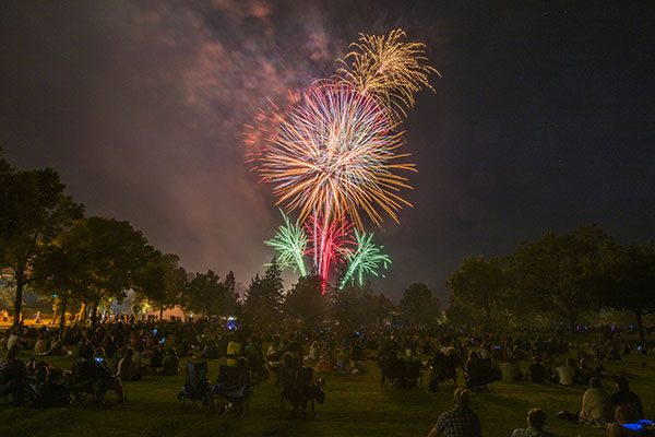 Fireworks in Fort Collins, CO